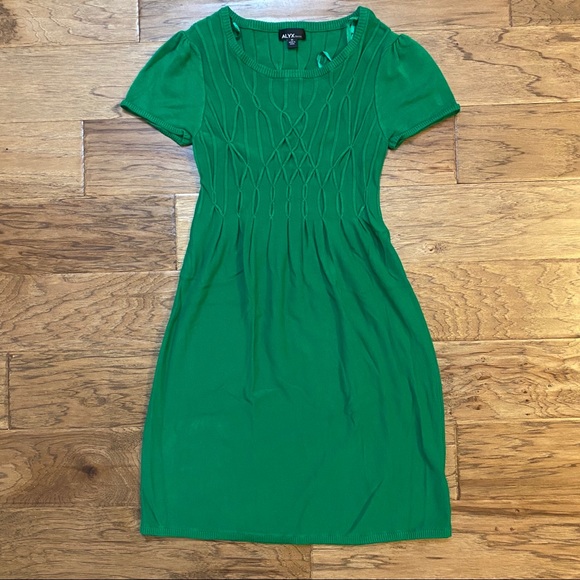 Alyx green short sleeve knit dress M - Picture 3 of 7